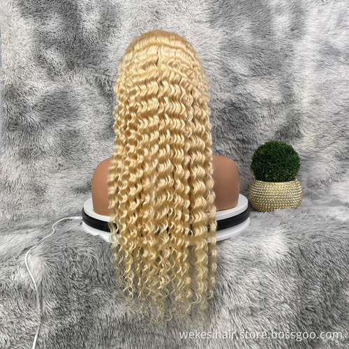 150% 180% Virgin Human Hair Lace Front Wig,613 Human Hair Lace Wig,13x6 613 Remy Body Wave Wig For Black Women